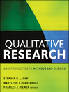 Qualitative Research (eBook): An Introduction to Methods and Designs